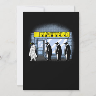 Cartão De Agradecimento Presente de tatuagem Pengiun