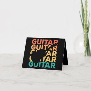Cartão De Agradecimento Presente de Violão Guitaristas acústicos