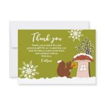 Presente do Chá de fraldas de inverno Fluffy Squir