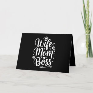 Cartão De Agradecimento Presente do Dia das Mães para Esposa Mãe Chefe Fof