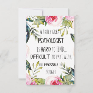Cartão De Agradecimento Presente do Escritório Psicólogo