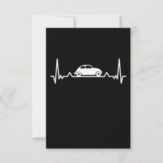 Cartão De Agradecimento Presente para automóveis com batimento cardíaco cl