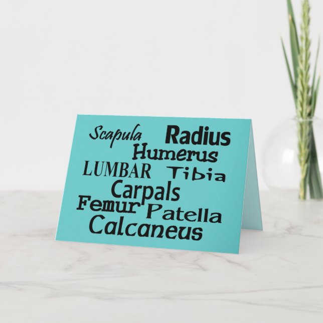 Cartão De Agradecimento Presentes Ortopédicos/Médico Cirurgião (Frente)