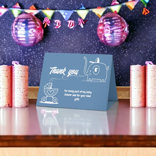 Cartão De Agradecimento Presentes para Chás de Bebê (Criador carregado)