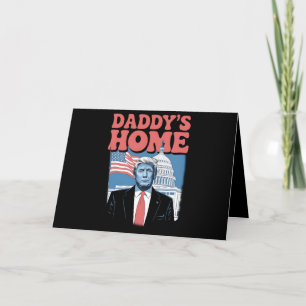 Cartão De Agradecimento Presidente Trump Papai Está em Casa Recuperemos a 