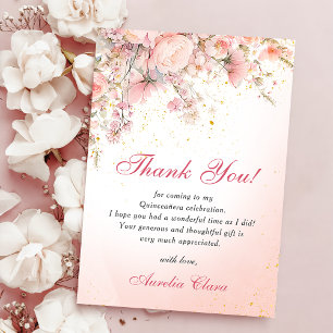 Cartão de agradecimento Pretty Garden Wildflowers 