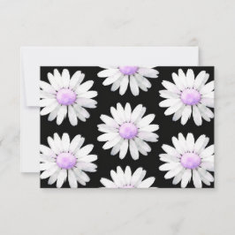 Cartão De Agradecimento Pretty Purple Dotted Daisy's (personalize)
