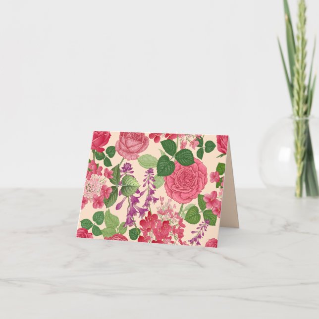 Cartão De Agradecimento primavera (Frente)