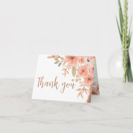 Cartão De Agradecimento Primavera de Flores de Água bonito