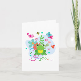 Cartão De Agradecimento Primavera no Jardim