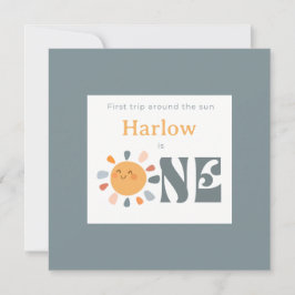 Cartão De Agradecimento Primeira viagem ao redor do sol