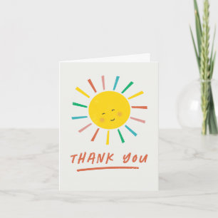 Cartão De Agradecimento Primeira Viagem ao Redor do Sol Aniversário Infant