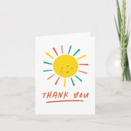 Cartão De Agradecimento Primeira Viagem ao Redor do Sol Aniversário Infant