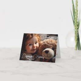 Cartão De Agradecimento Primeiro aniversario da Primeira Rapariga