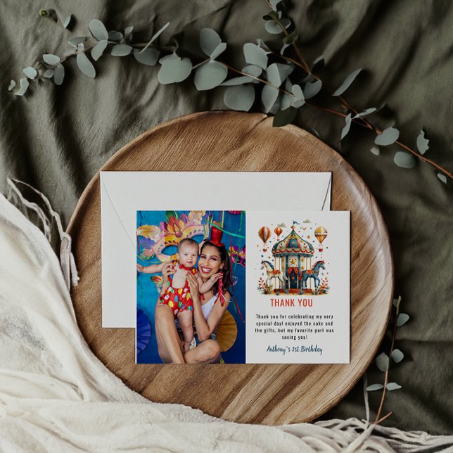 Cartão De Agradecimento Primeiro aniversario do Festival de Carnaval de Ci (Criador carregado)