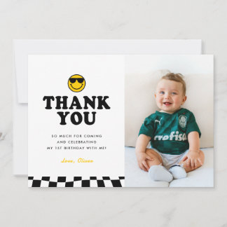 Cartão De Agradecimento Primeiro aniversario Feliz Fotografia de Cara Lega