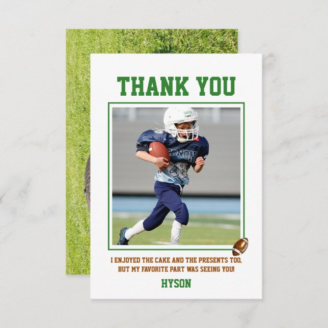 Cartão De Agradecimento Primeiro Ano de Redução | Festa de primeiro aniver (Frente/Verso)