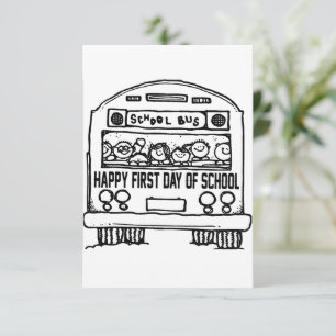 Cartão De Agradecimento Primeiro Dia do Ensino Grau Um