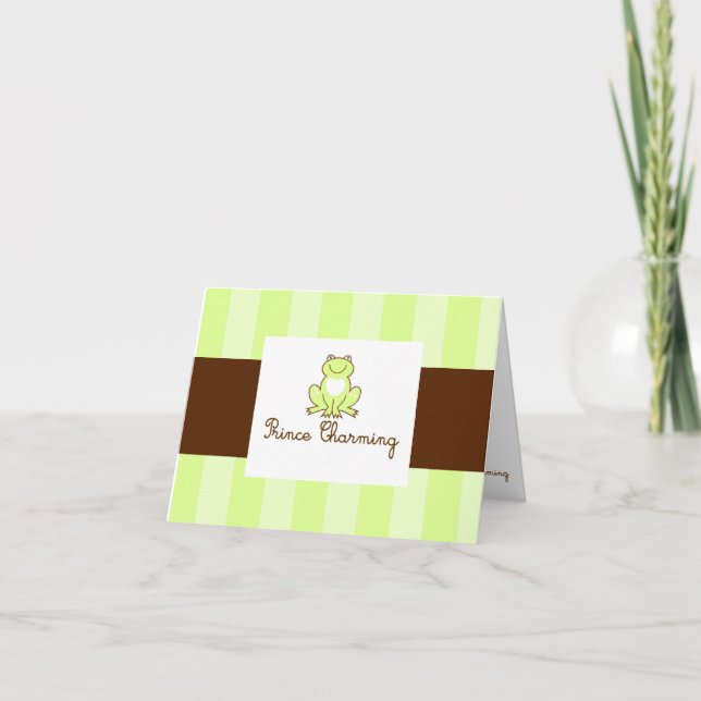 Cartão De Agradecimento Prince Charming Notecards (Frente)