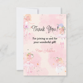 Cartão De Agradecimento Princesa Bailarina Aniversário