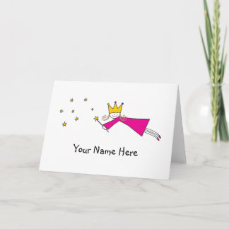 Cartão De Agradecimento Princess Fairy Notes