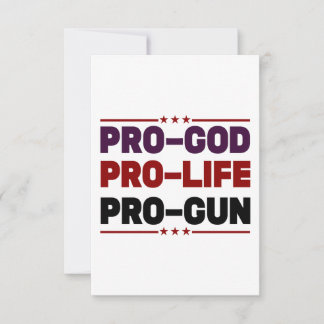Cartão De Agradecimento Pro deus pro life