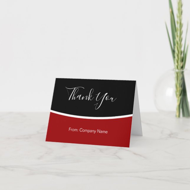 Cartão De Agradecimento Professional Business Blank Thank You Cards (Frente)
