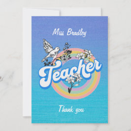 Cartão De Agradecimento Professor obrigado-te com amor e respeito