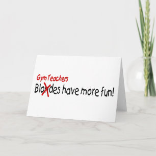 Cartão De Agradecimento Professores De Ginástica Se Divertem Mais