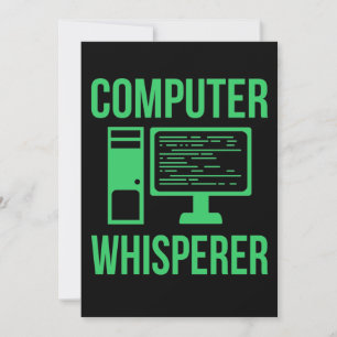 Cartão De Agradecimento Programador de software técnico de TI do Whispere