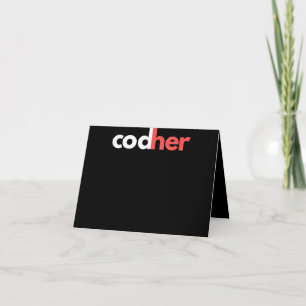 Cartão De Agradecimento Programadora da Codher Women Stem Engenheiros