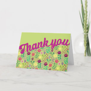 Cartão De Agradecimento Protea Floral Impressão Millefleur