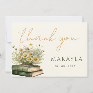 Cartão De Agradecimento Próximo capítulo Boho Book Lover Chá de fraldas Fl