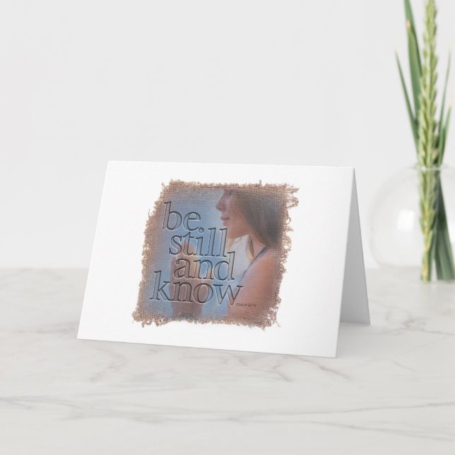 Cartão De Agradecimento PSALM 46:10 - Greeting Card (Frente)