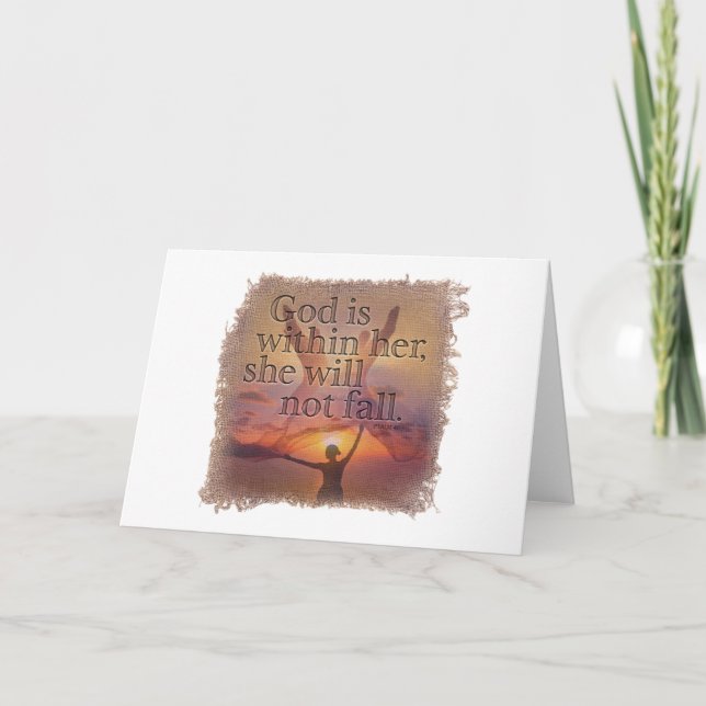 Cartão De Agradecimento PSALM 46:5 - Greeting Card (Frente)