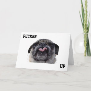 CARTÃO DE AGRADECIMENTO "PUCKER UP SO I CAN KISS U" THANK YOU
