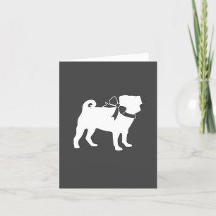 Cartão De Agradecimento Pug Dog Baby Shower Grey Puppy Gender Neutral