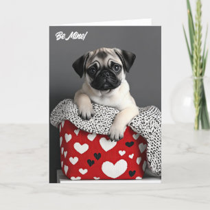 Cartão De Agradecimento Pug Puppy Namorados Card