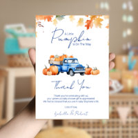 Pumpkin Blue Truck no caminho do Chá de fraldas