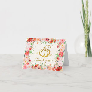 Cartão De Agradecimento Pumpkin Thank You Card
