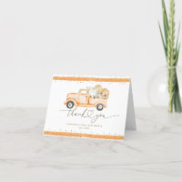 Pumpkin Truck Modern Fall Chá de fraldas