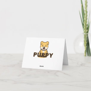 Cartão De Agradecimento Puppy