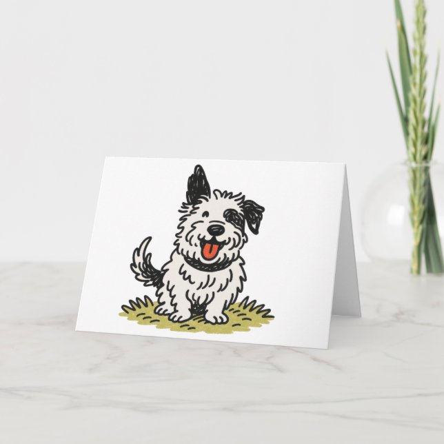 Cartão De Agradecimento Puppy Greeting card (Frente)