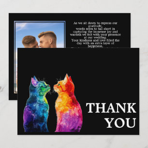 Cartão De Agradecimento 🌈 Puramente Seu Amor Arco-Íris