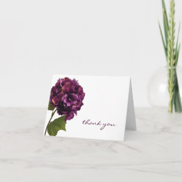 Cartão De Agradecimento Purple Hydrangea - floral thank you notes