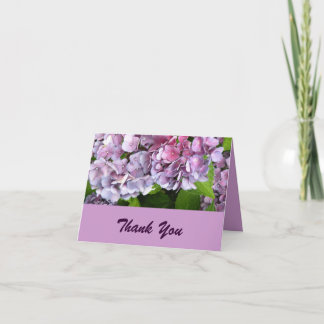 Cartão De Agradecimento Purple Hydrangea Thank You Card