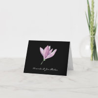 Púrpura Magnolia Floral Watercolor