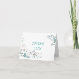 Cartão De Agradecimento Quadro de Flor Adorável Obrigado
