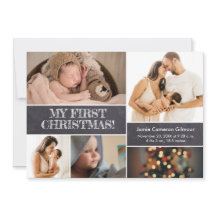 Quadro de imagens de Natal do bebê