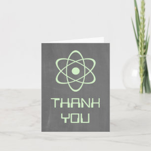 Cartão de Agradecimento Quadro Verde Atômico